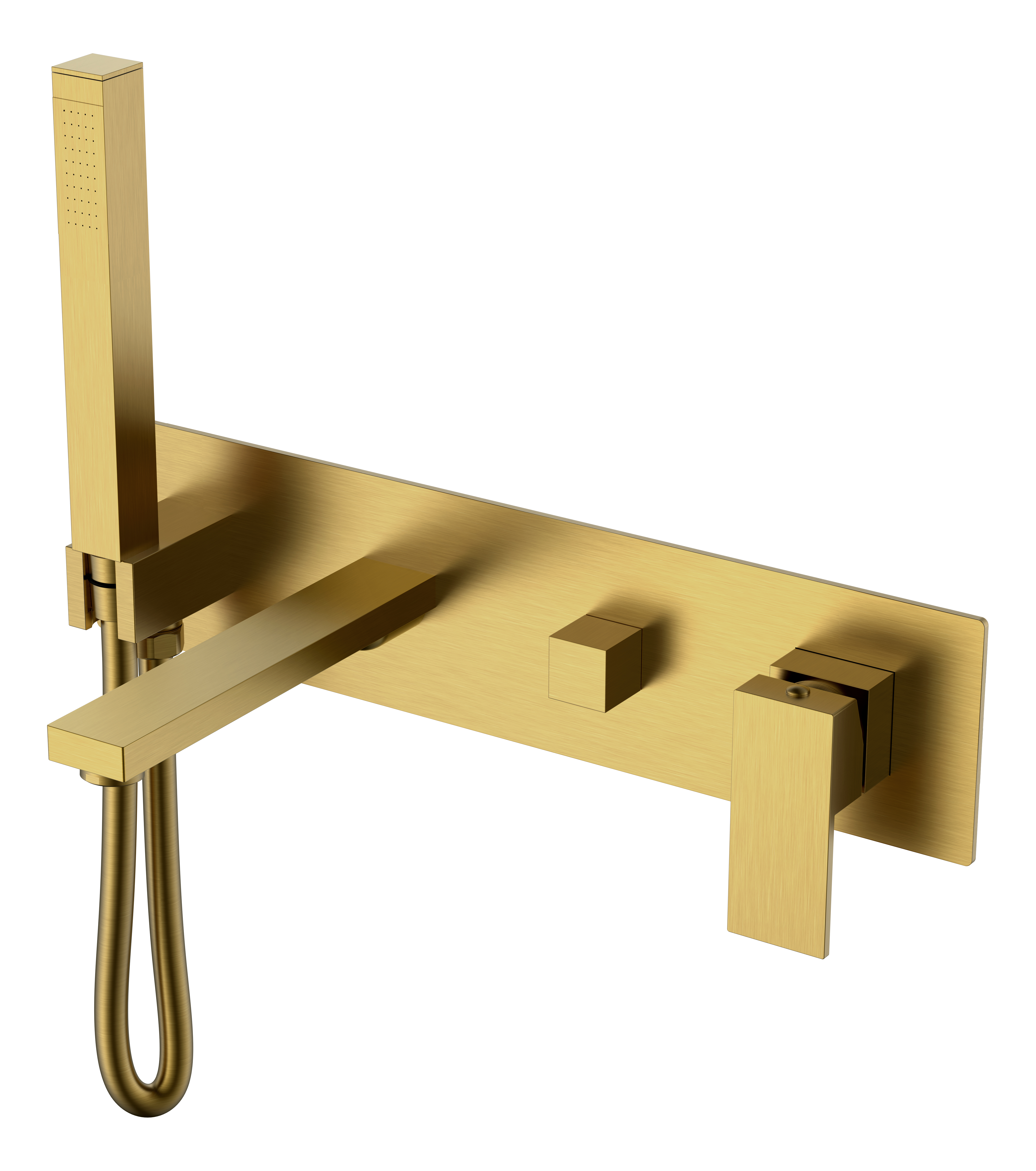 смеситель скрытого монтажа для ванны boheme qubic bronze 474-2-br бронза