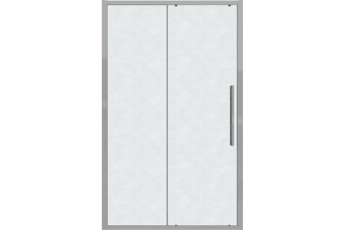 душевая дверь grossman galaxy 100x195 стекло шиншилла / профиль хром