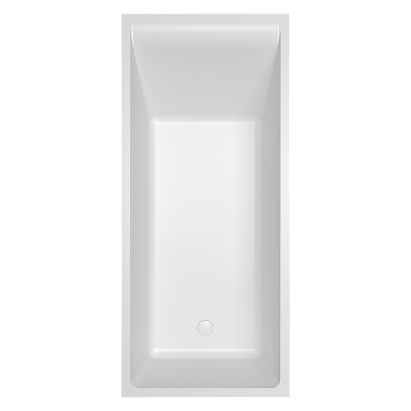 ванна из литьевого мрамора timo anneli1675 167,5x73,5 белый матовый, solid surface
