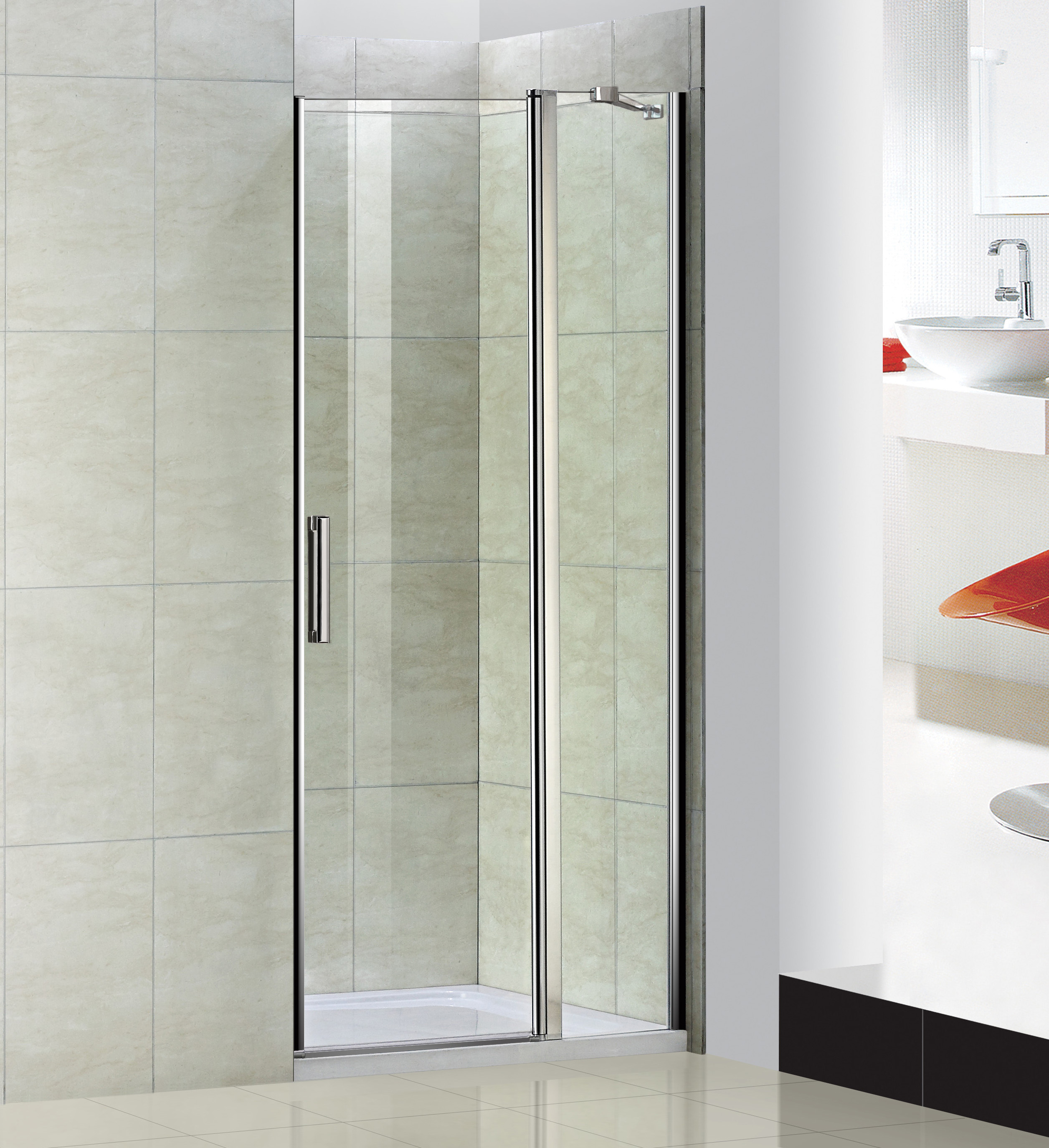 душевая дверь gooddoor pandora wtw-110-c-ch 110х185