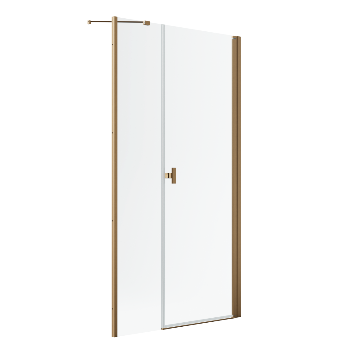 душевая дверь radaway nes brushed copper dws 110x200 правая, стекла прозрачные, профиль брашированная медь