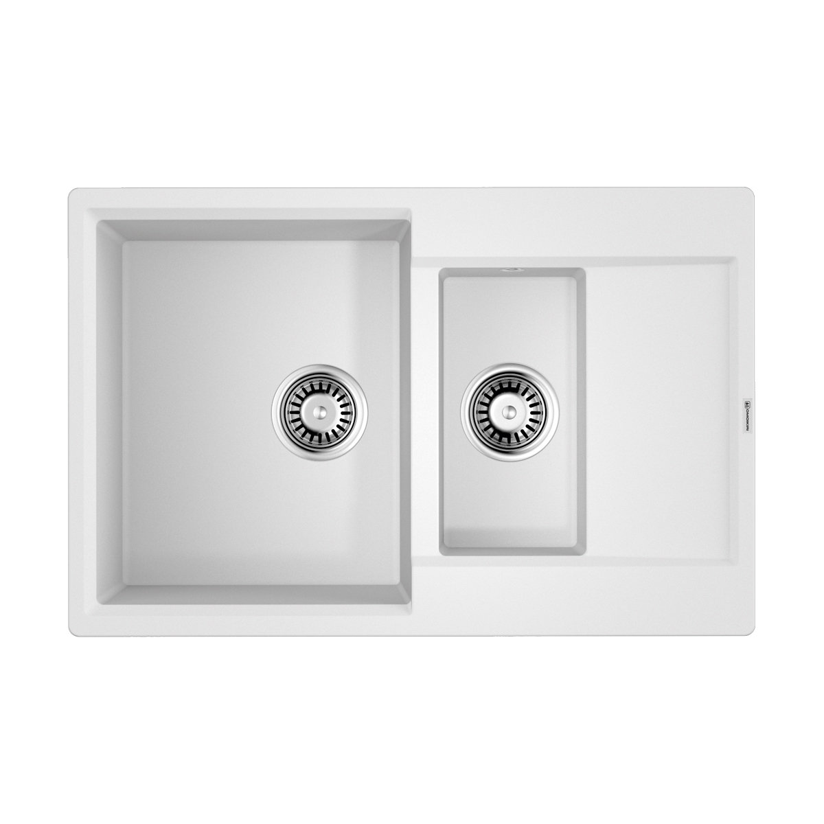 кухонная мойка omoikiri daisen 78-2t wh 4993530 78x51 белый