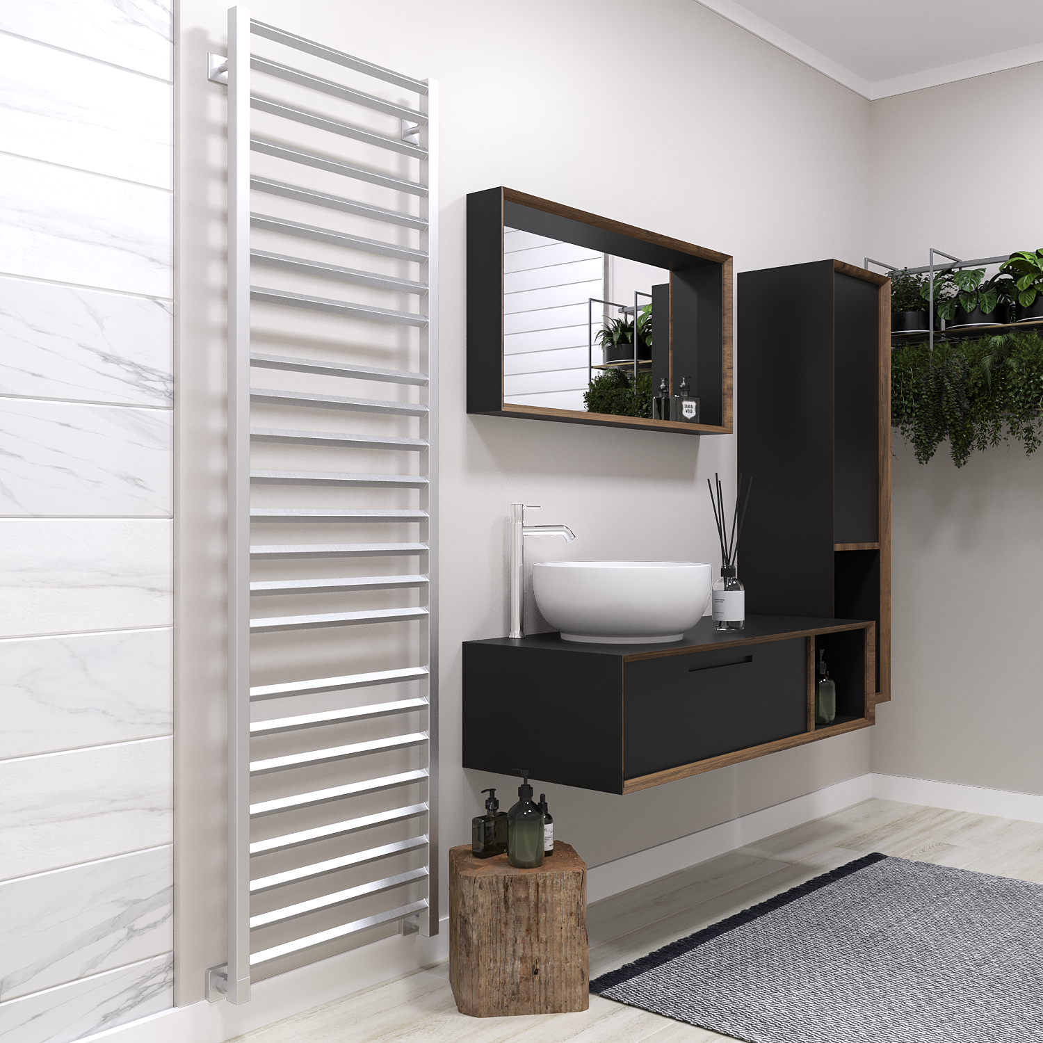 полотенцесушитель водяной stinox sorento luxe 50x180 сатин
