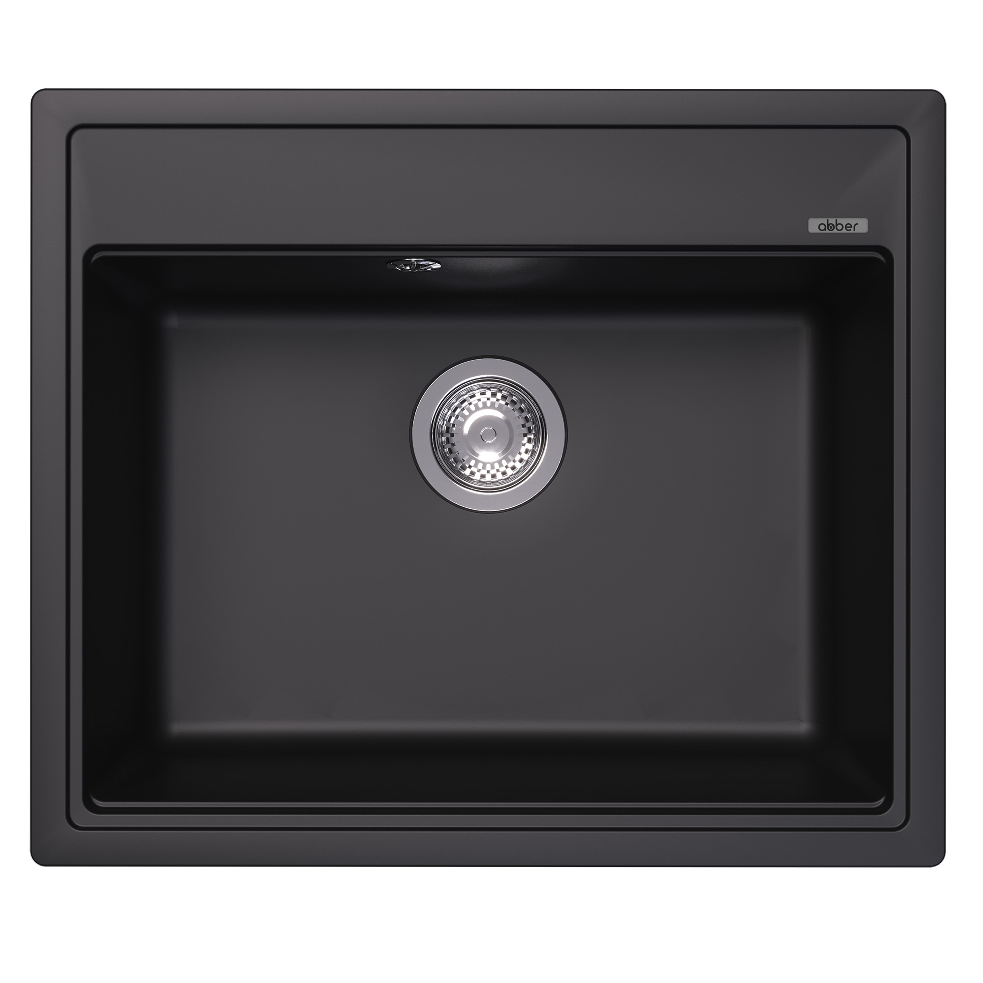 кухонная мойка abber quarz aq2902b 60x51 черный