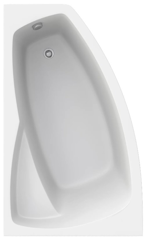 ванна акриловая bas камея-pro 160x95 l с каркасом