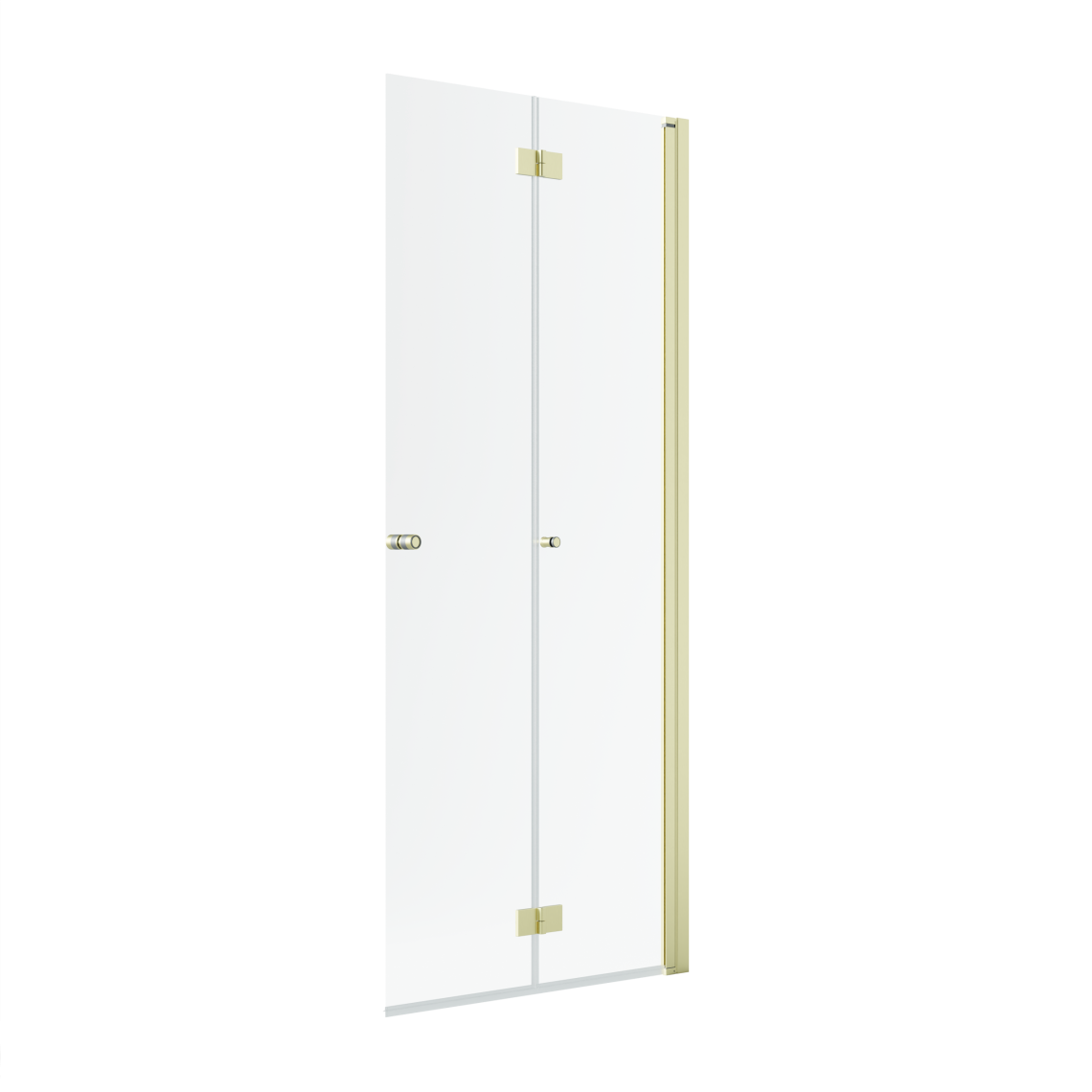 душевой уголок radaway nes 6 brushed light gold walk-in kdd b 100x200 правый, стекла прозрачные, профиль брашированное светлое золото