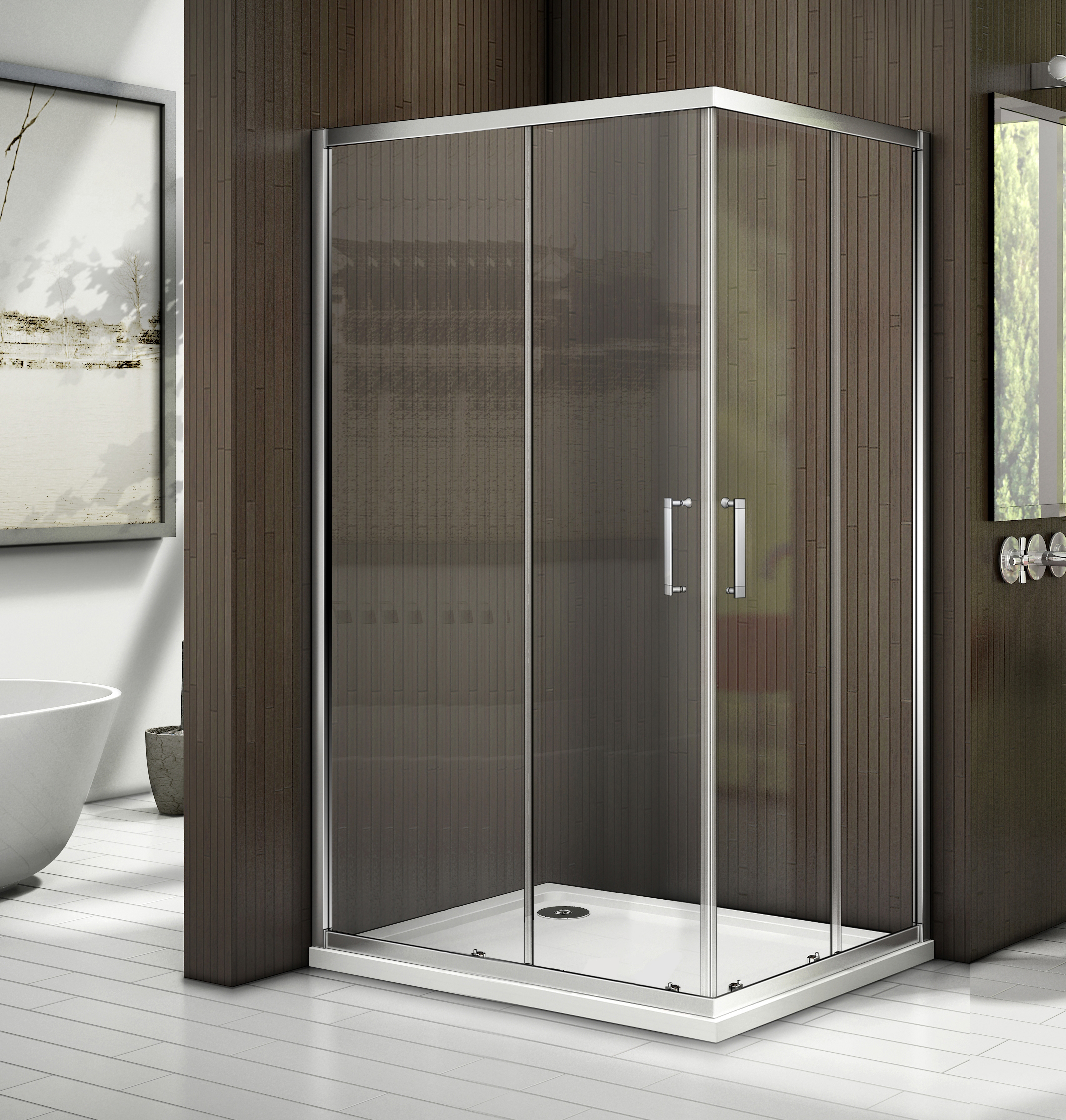 душевой уголок gooddoor latte cr-120-80-c-we 120x80