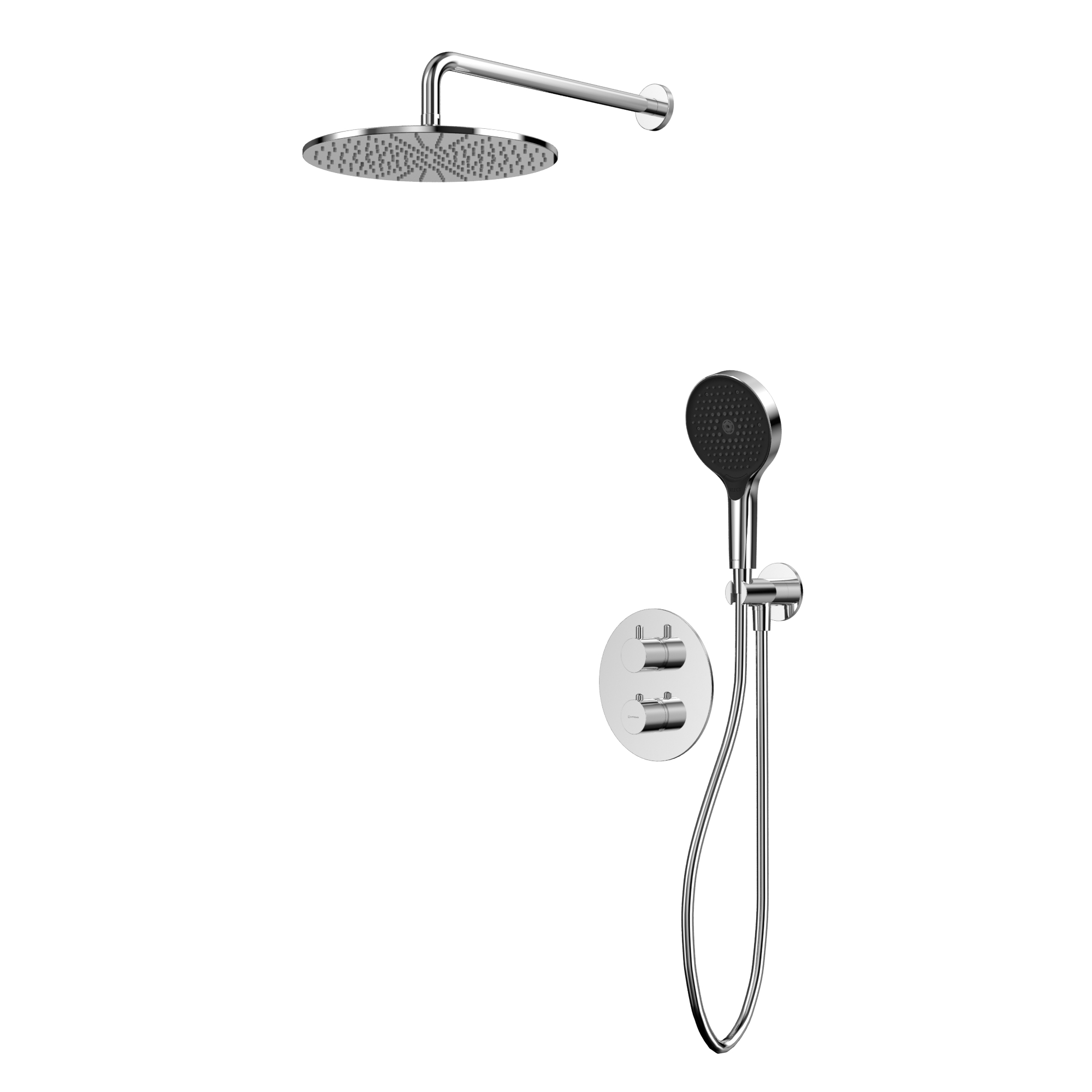 душевая система скрытого монтажа с термостатом whitecross y yset08topcr хром