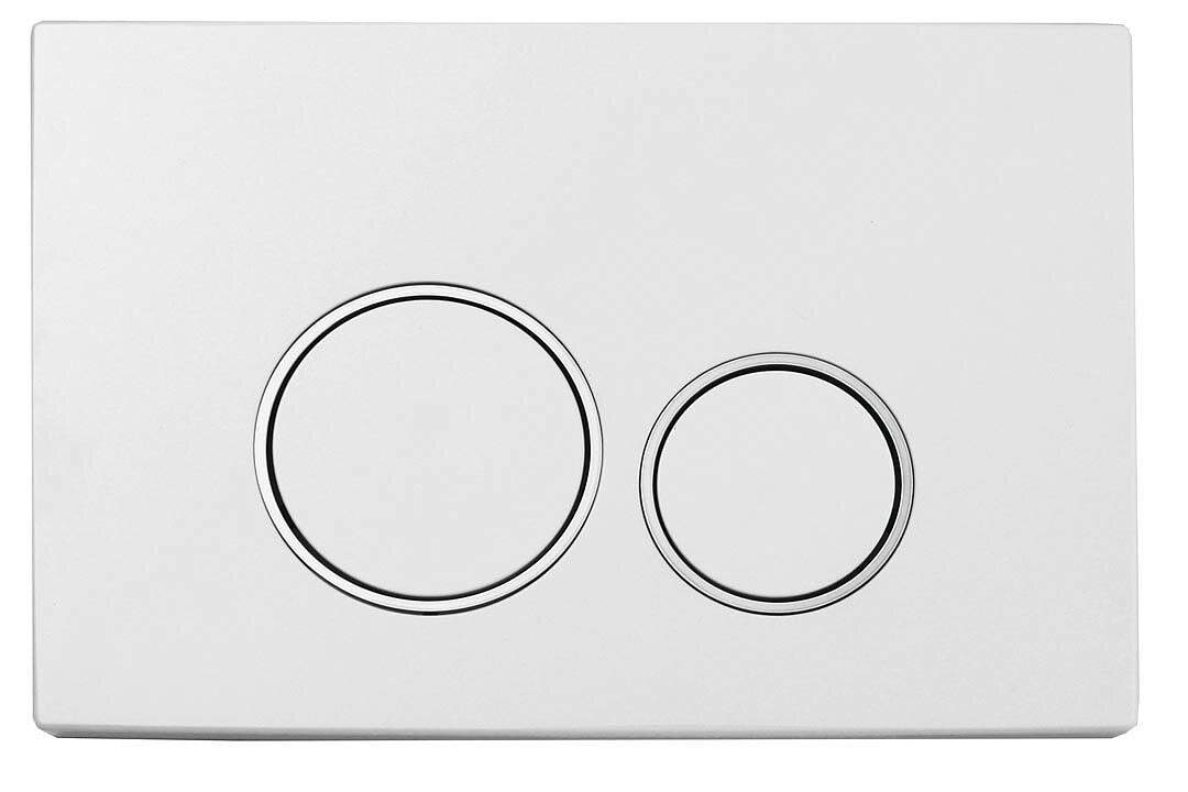 кнопка смыва boheme white chromo 661 белый/хром