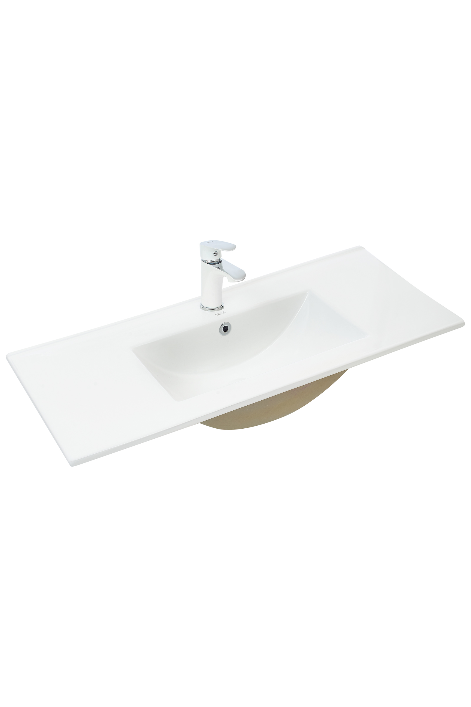 умывальник встраиваемый welt-wasser deilbach 7517-90 91,5x39,5 белый