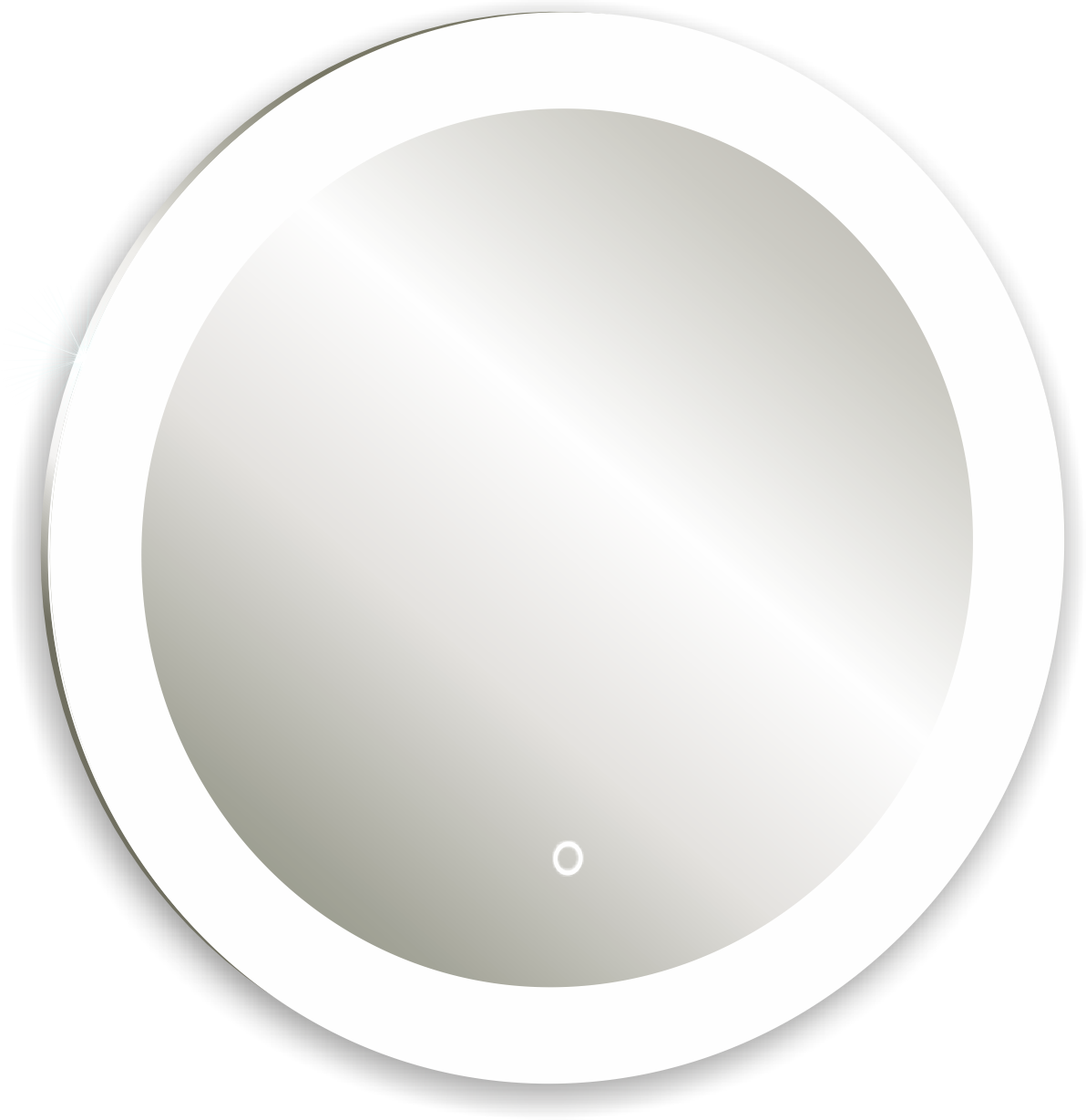 зеркало silver mirrors перла led d770 77x77 с сенсорным выключателем