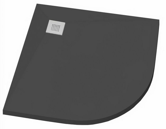душевой поддон gooddoor essentia r 100x100 черный