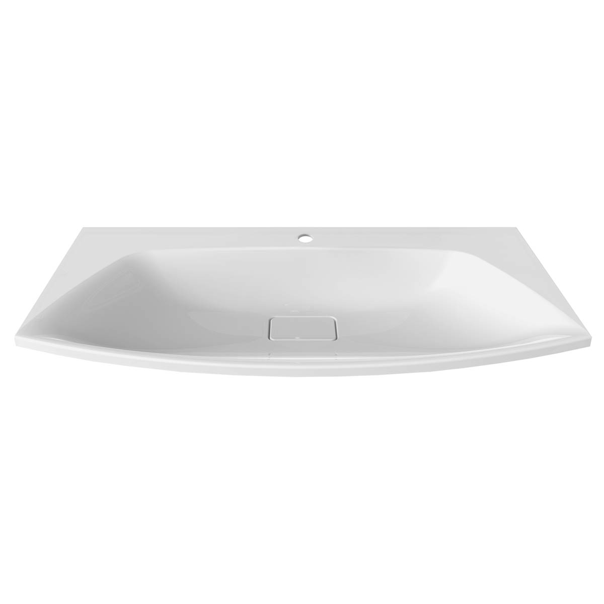 умывальник белюкс ганновер г-1200 120x50 белый матовый, solid surface