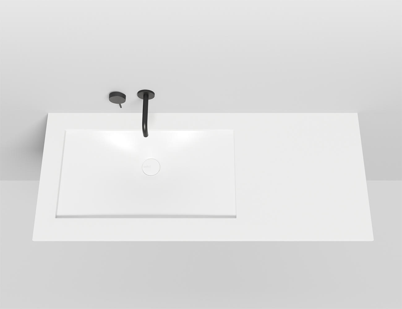 умывальник salini marea 13 s-stone 1802213m 70x40 белый матовый