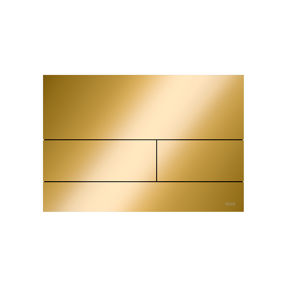 кнопка смыва для унитаза tece square ii 9240839 pvd polished gold optic