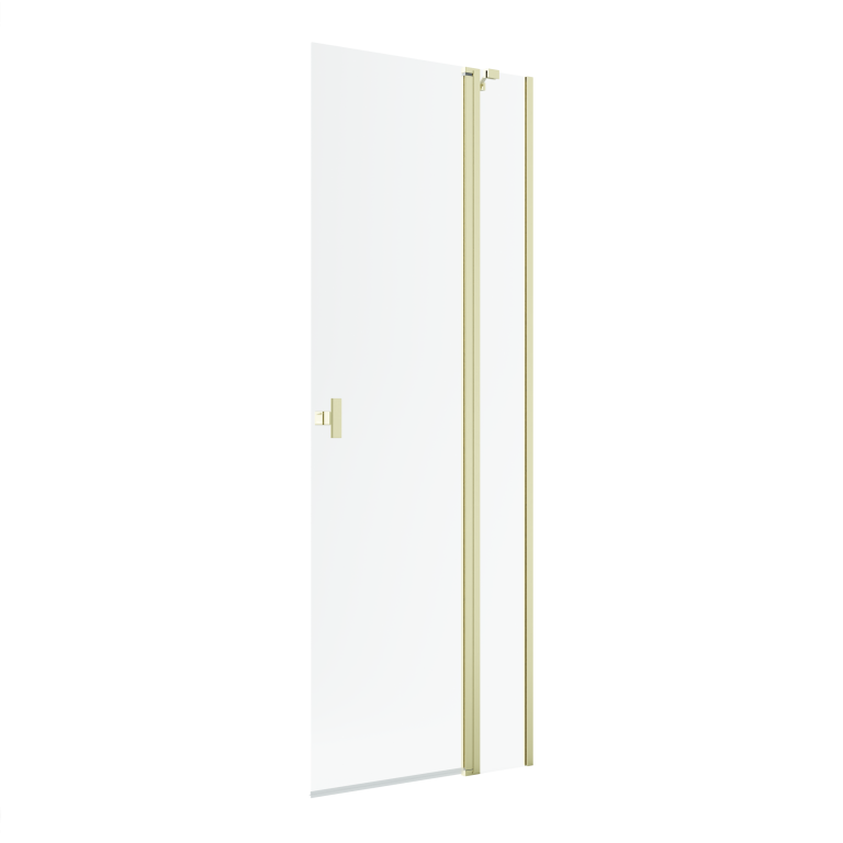 душевой уголок radaway nes 6 brushed light gold walk-in kdd ii 90x200 правый, стекла прозрачные, профиль брашированное светлое золото