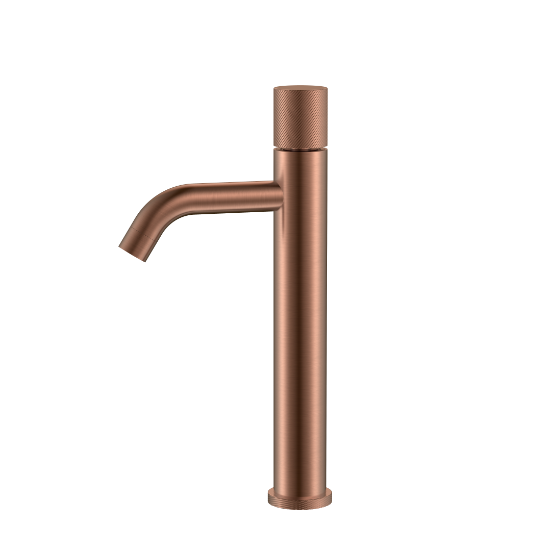смеситель для умывальника boheme stick 122-cb copper brushed spirale, брашированная медь