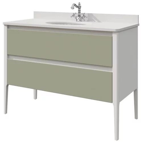 тумба напольная caprigo orlando orl120-b231/b059чэ зеленый матовый