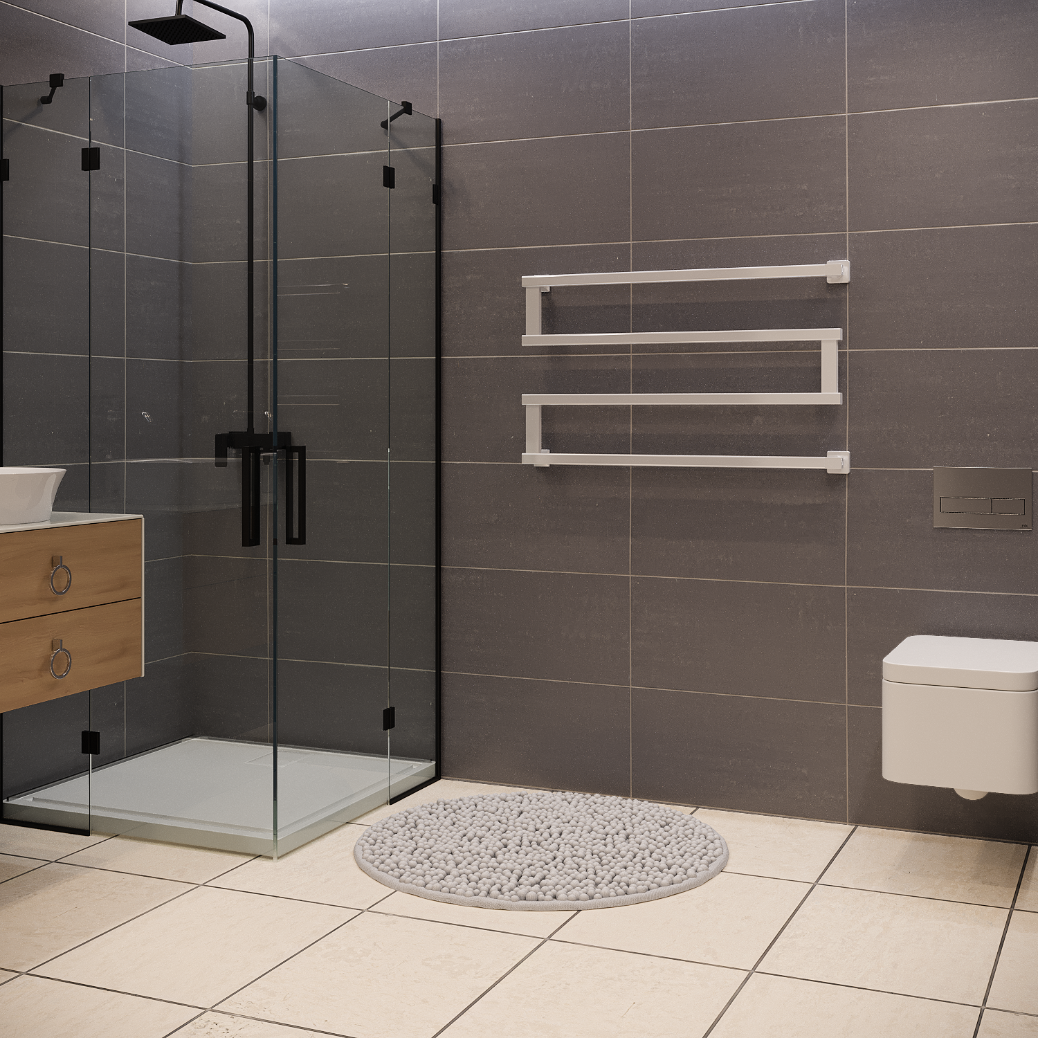 полотенцесушитель водяной stinox optima 50x90 белый глянец