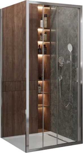 душевой уголок cezares molveno-ahf-31-120/90-c-cr-iv 120x90 стекла прозрачные, профиль хром