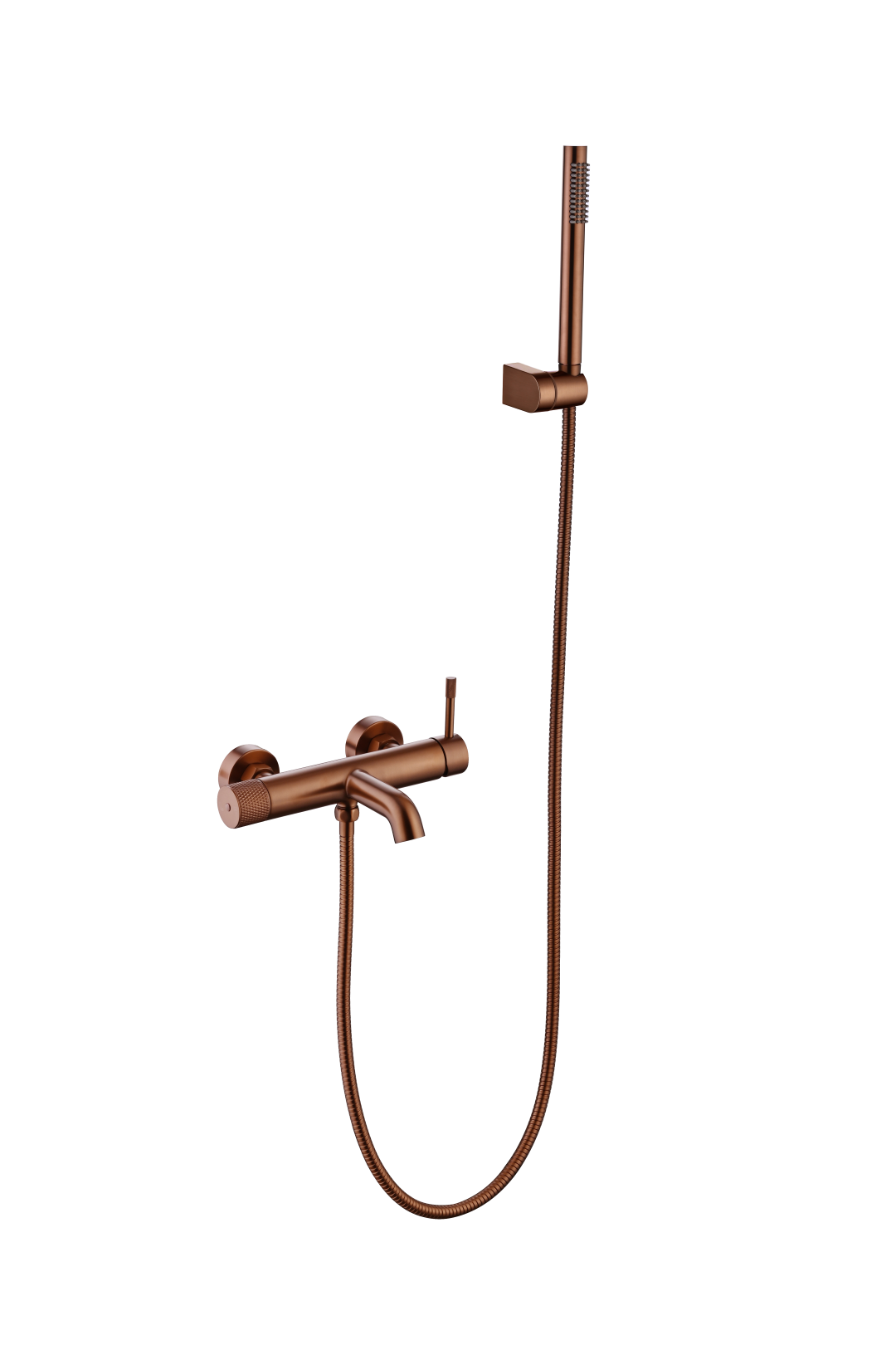 смеситель для ванны boheme uno 463-cb copper brushed, брашированная медь