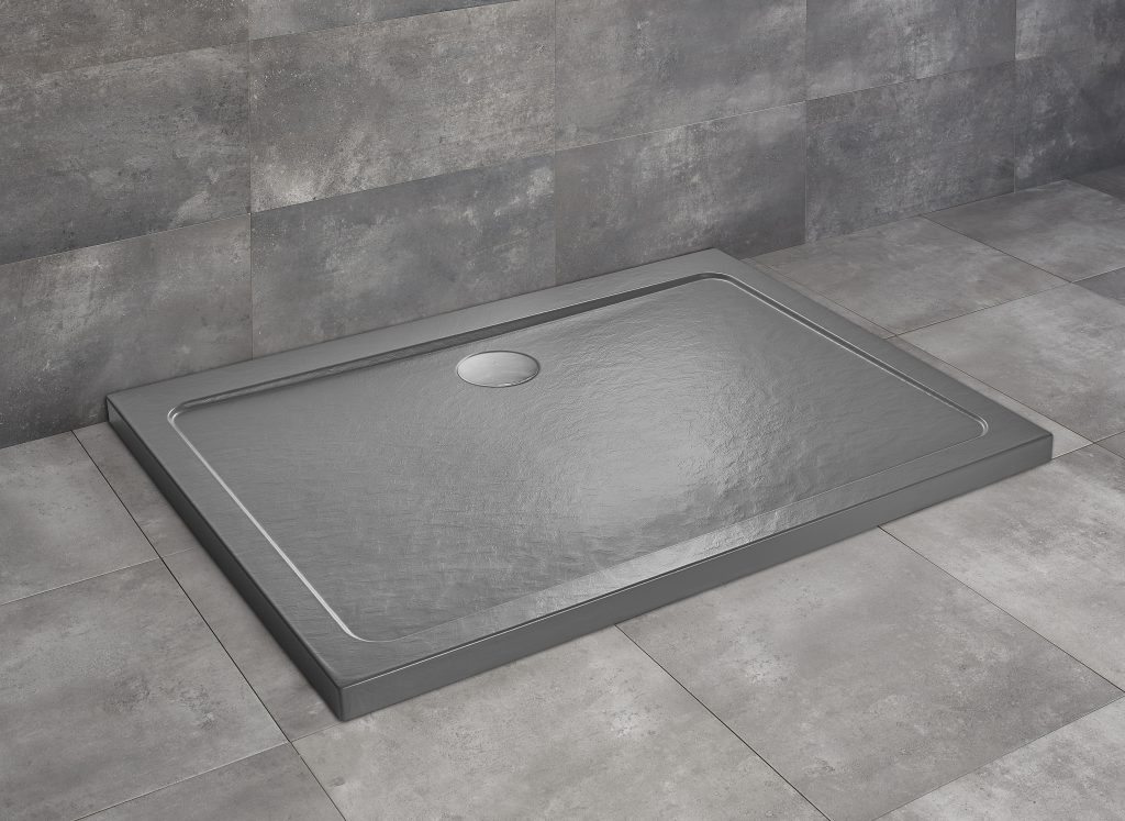 душевой поддон radaway doros d 130x90 stone anthracite