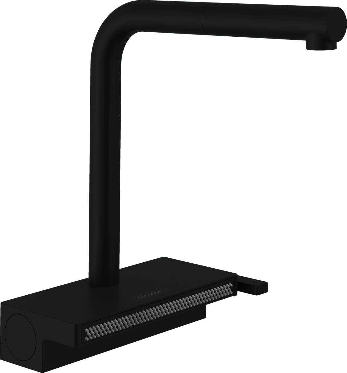 смеситель для кухни hansgrohe aquno select m81 73830670 черный матовый