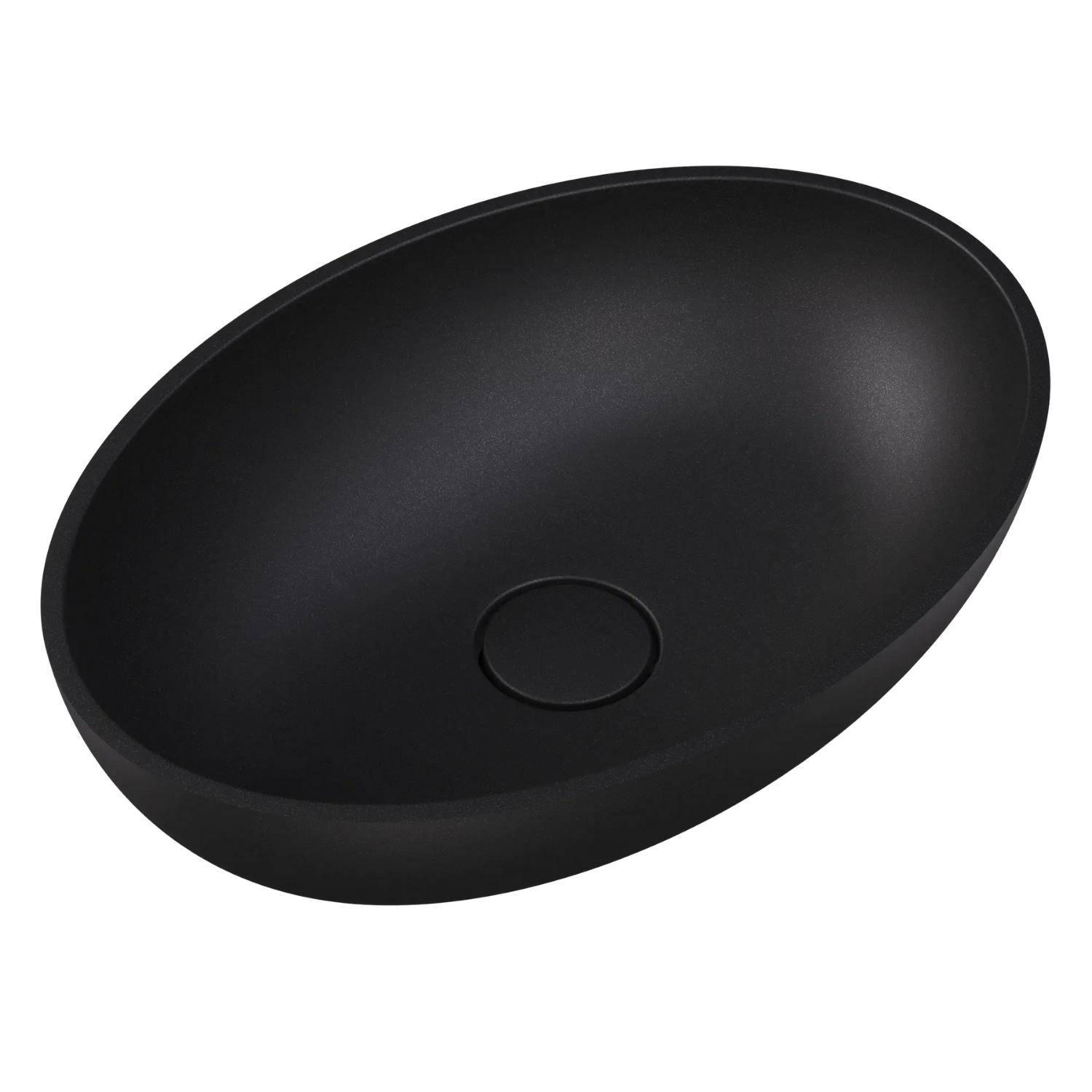 умывальник roxen nimfa black 50x35 черный