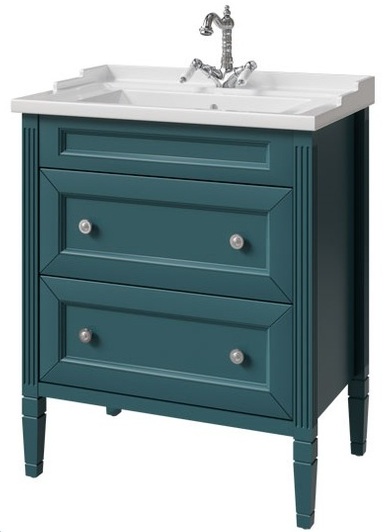 тумба напольная caprigo albion concept 70 34022-sf013 синий глянец