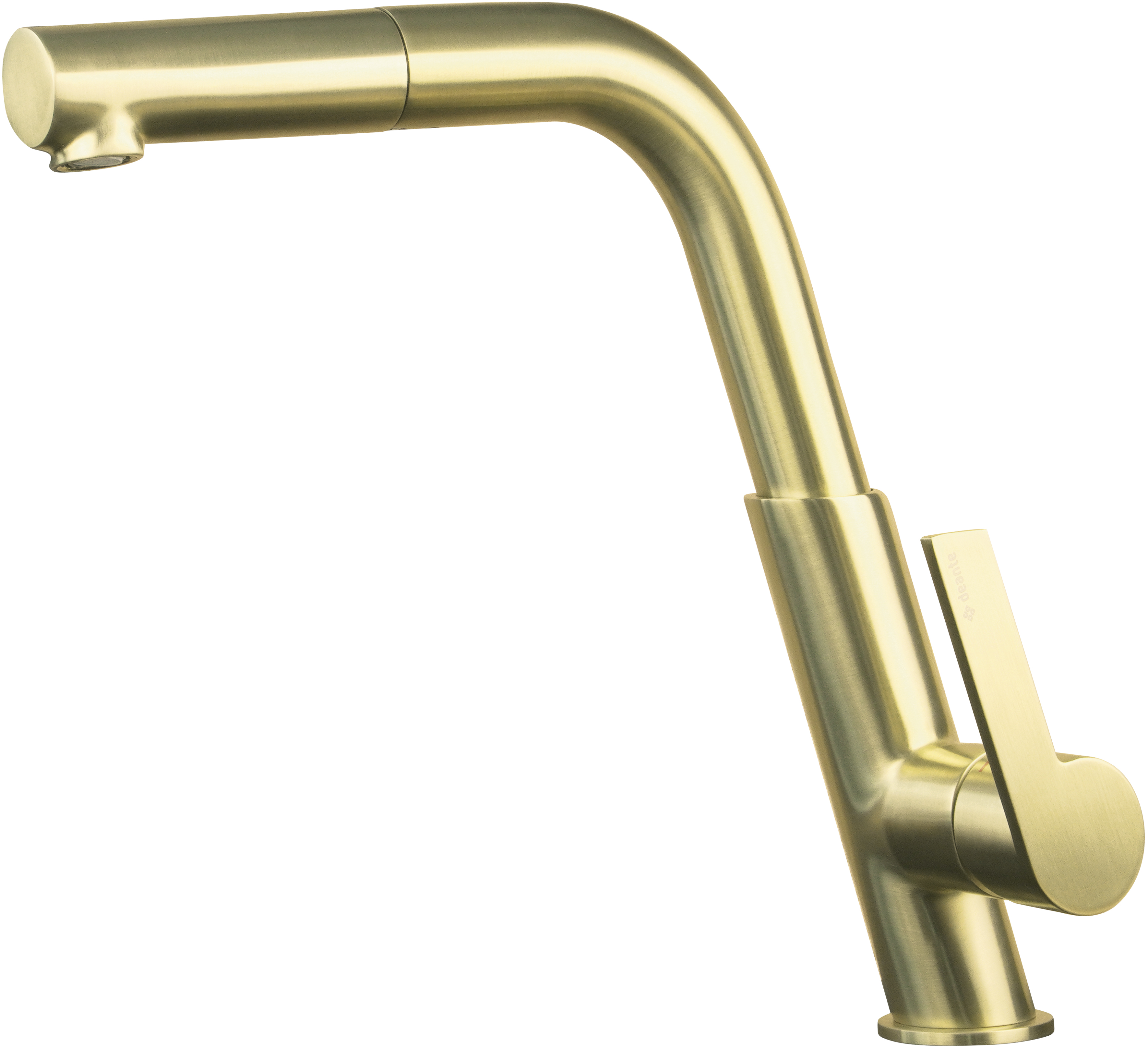 смеситель для кухни deante silia gold br bqs_r73m брашированное золото