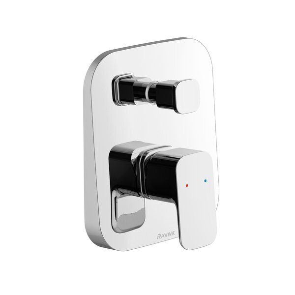 смеситель скрытого монтажа ravak 10° free -td f 061.00 с переключателем