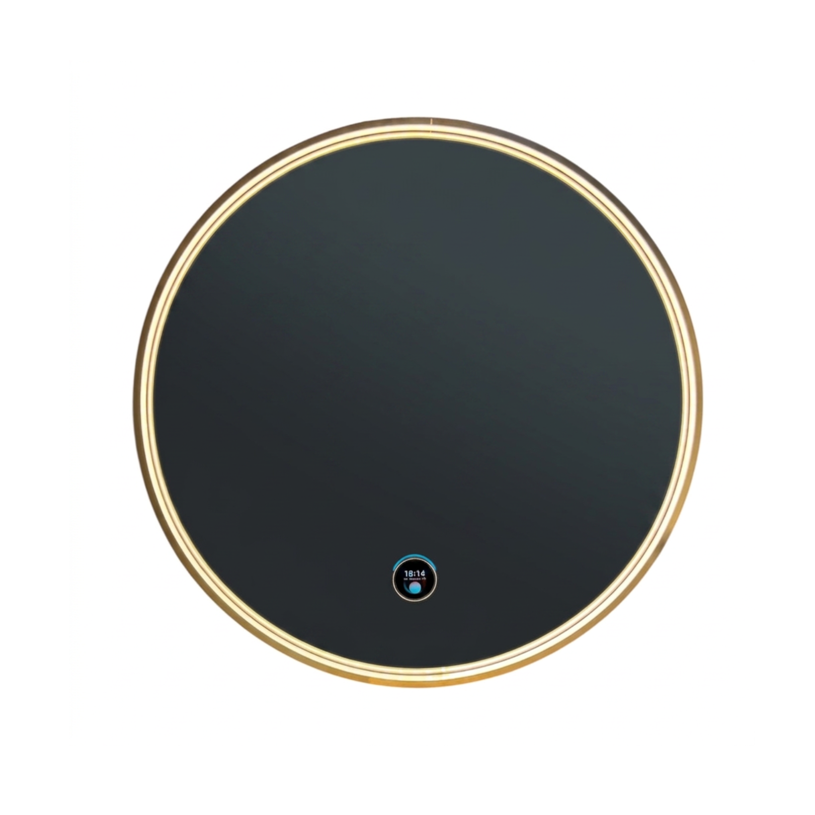 зеркало roxen enry round 510235-70gb рама золотистая, с подсветкой и антизапотеванием