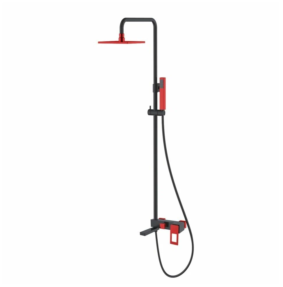 душевая стойка boheme q 148-br black red