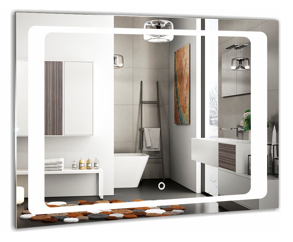 зеркало silver mirrors фортуна 80x60 с сенсорным выключателем и подсветкой