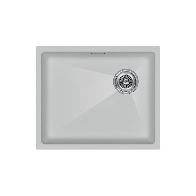 кухонная мойка paulmark lumi lu55sk-wh 55,5x46 белый