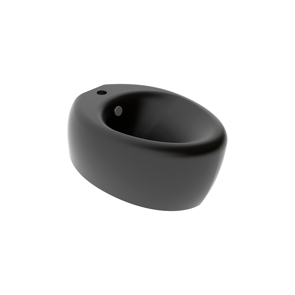 биде подвесное gsg ceramic design touch 38,5x55 черный матовый
