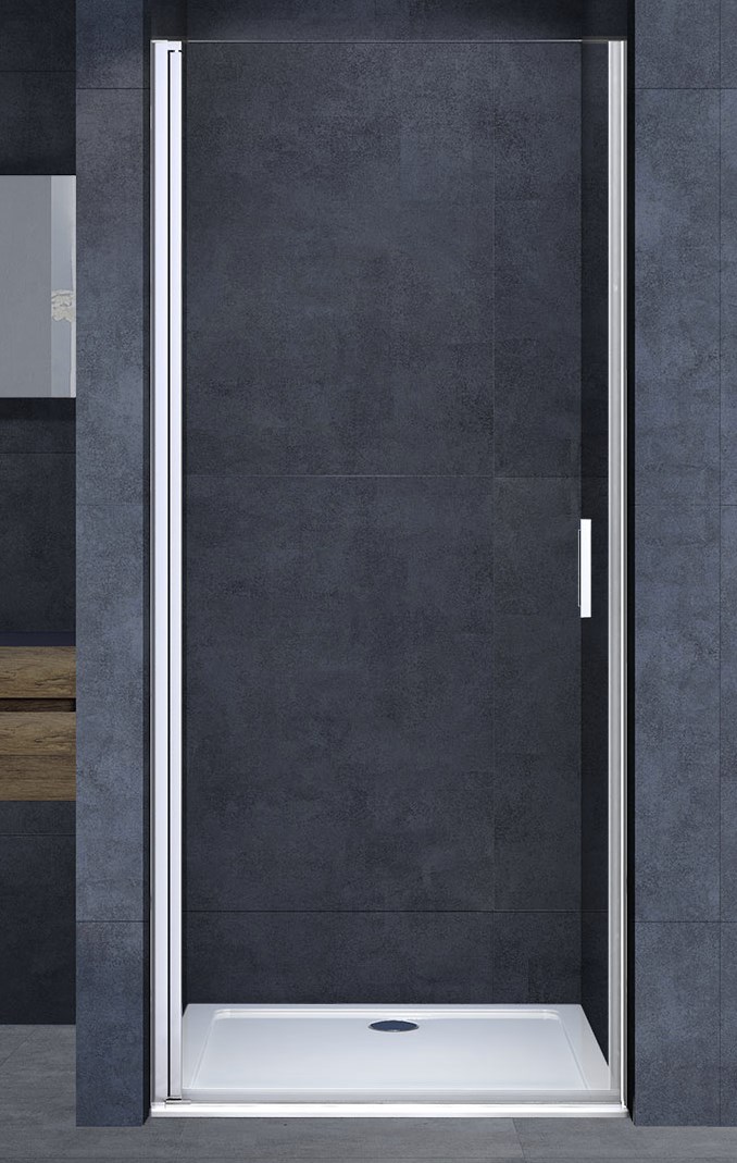 душевая дверь vincea alpha vdp-3al100cl 100x195 прозрачное стекло / профиль хром