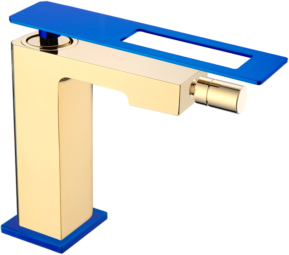 смеситель для биде boheme q 146-gr gold ultramarine