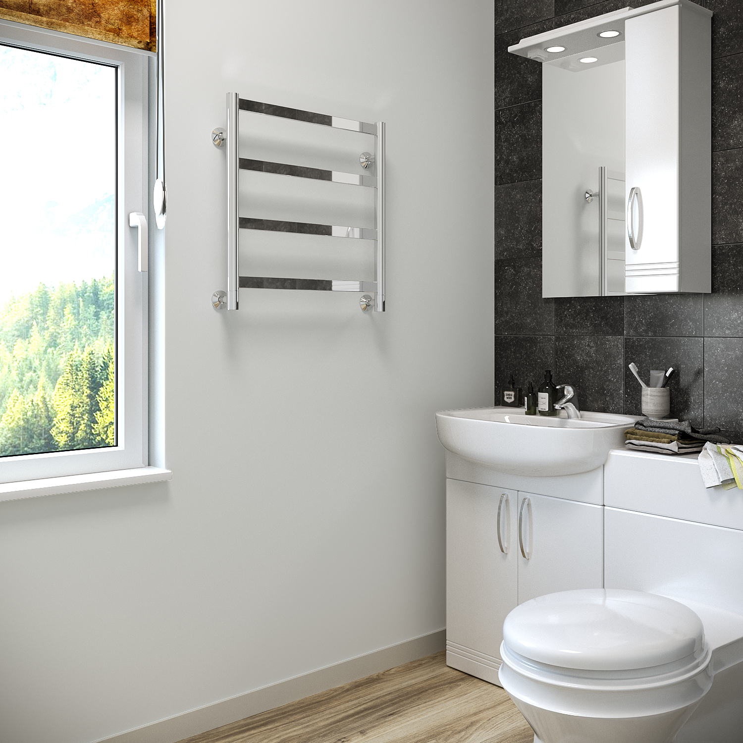 полотенцесушитель водяной stinox maxima 50x50