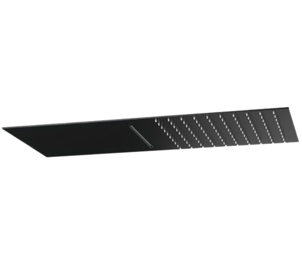 верхний душ настенный 50x25 см remer 350ufcanox черный матовый