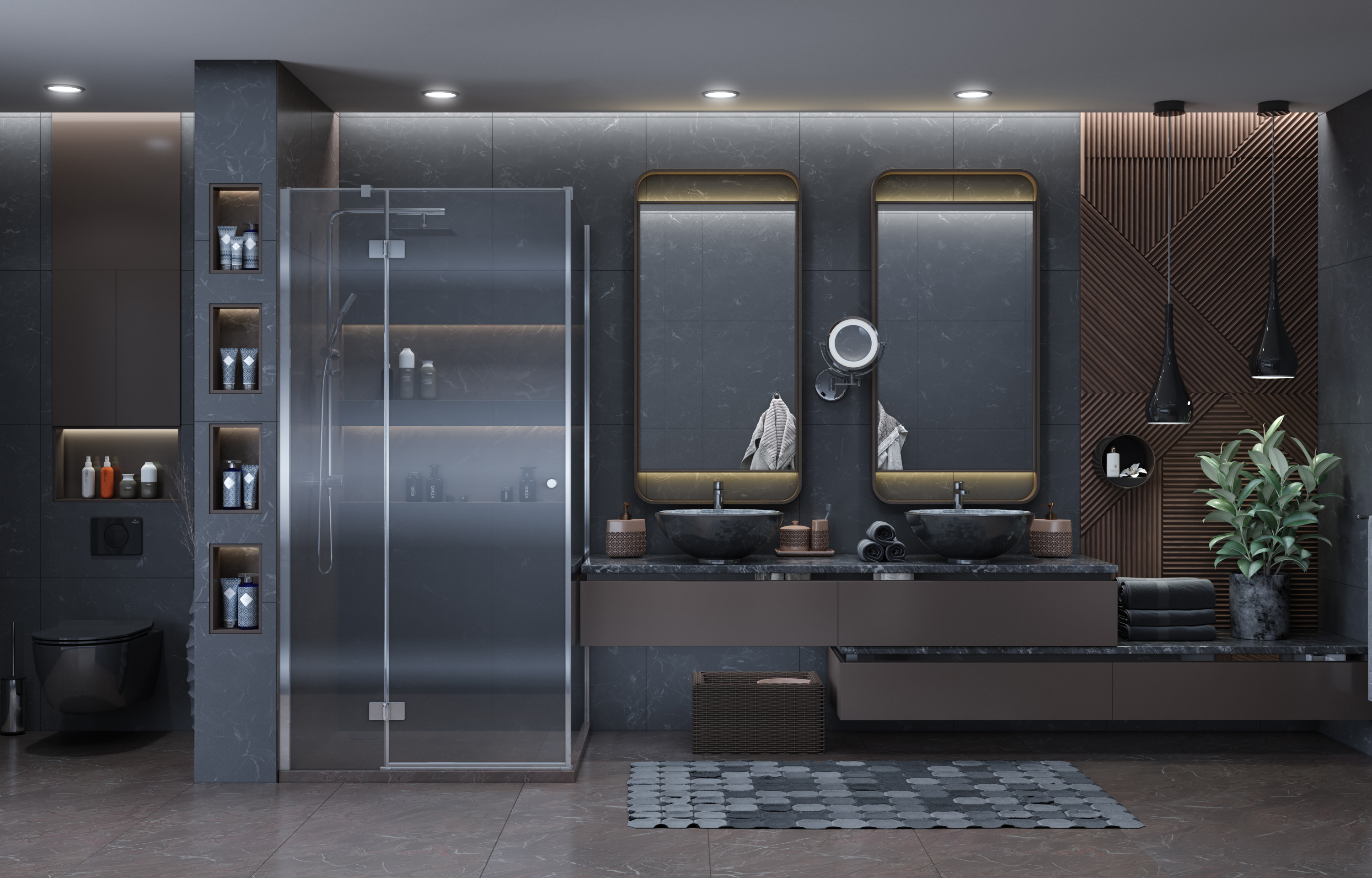 Душевой уголок Gutewetter Practic Square GK-401 75x75 (матовый хром/полистирол rain) фото 5 душевой уголок gutewetter practic square gk-401 75x75 (матовый хром/полистирол rain) фото 5
