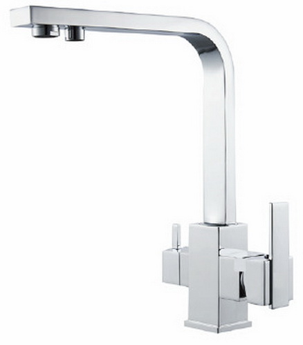 смеситель для кухни maxonor pure life mn4356 с подключением для фильтра хром