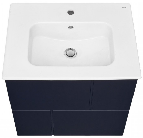 тумба roca pilar 60 857668521 синяя с умывальником victoria-n unik 32799e000