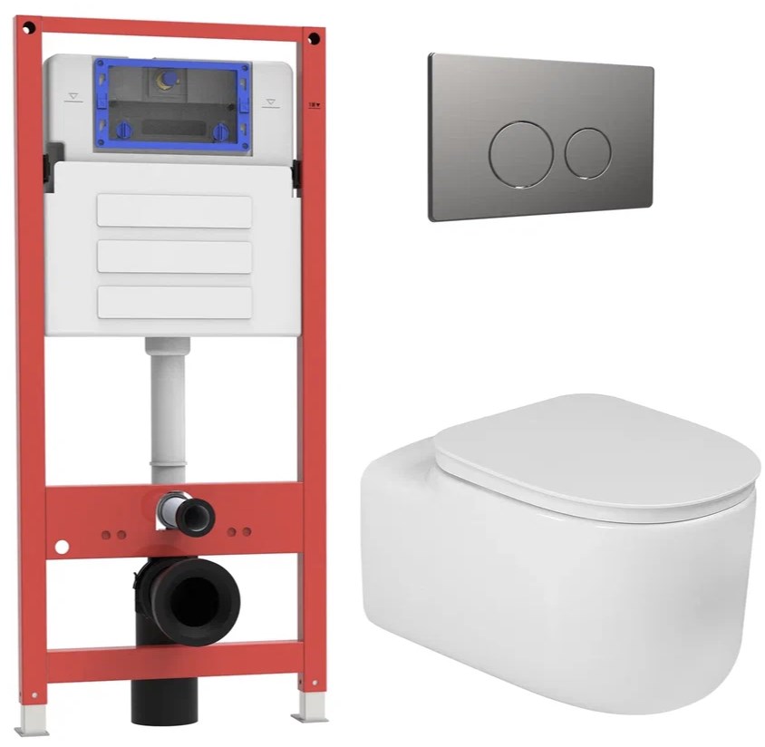 комплект oliveeka инсталляция ol-mq-003 с унитазом ol-g27 и кнопкой ol-r22-bgm