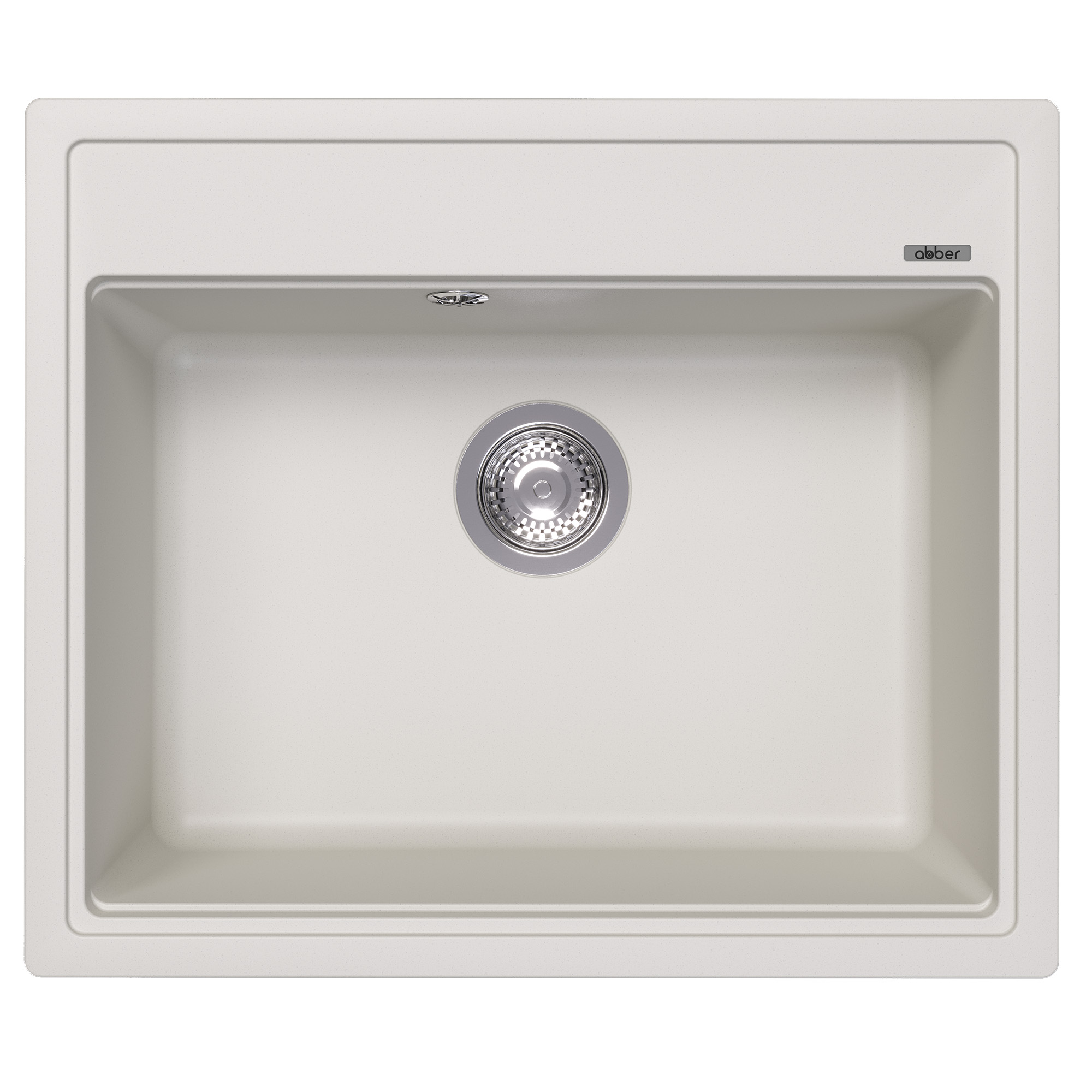 кухонная мойка abber quarz aq2902w 60x51 белый