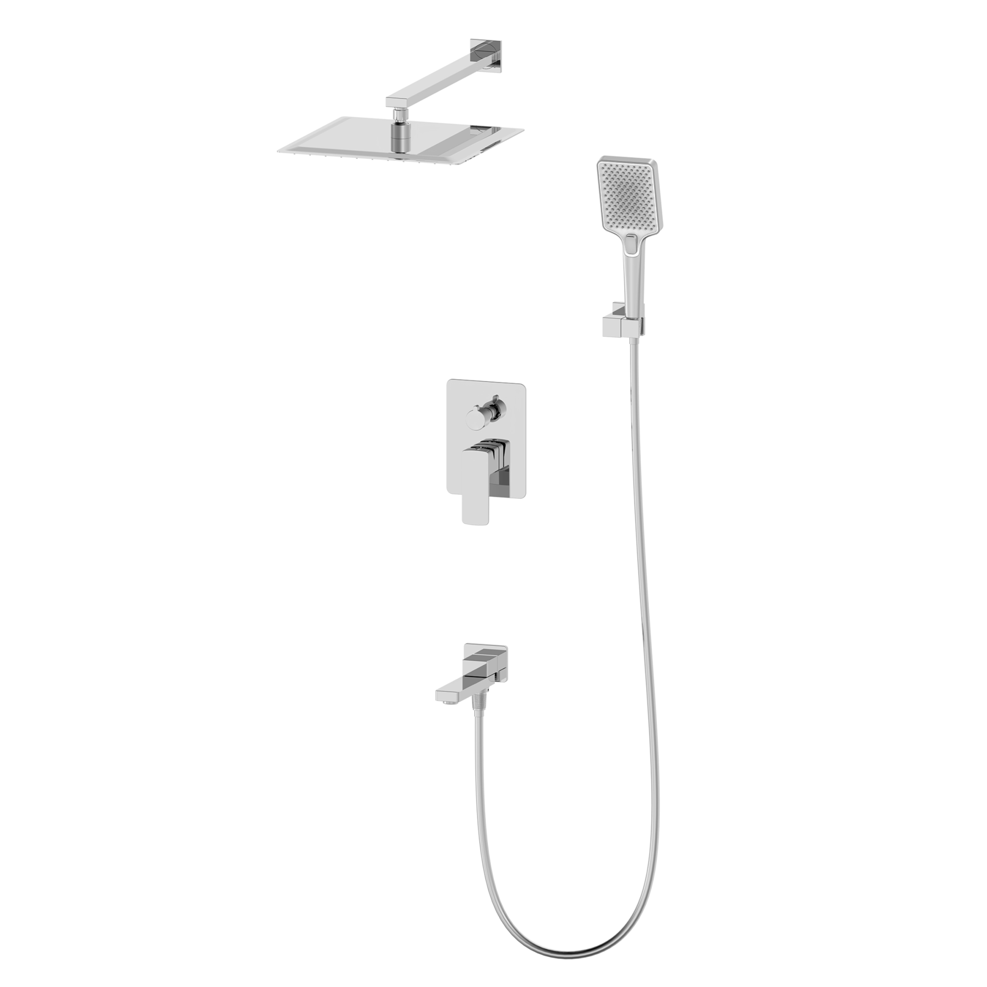 душевая система скрытого монтажа oliveeka ol-939003-bn матовый никель