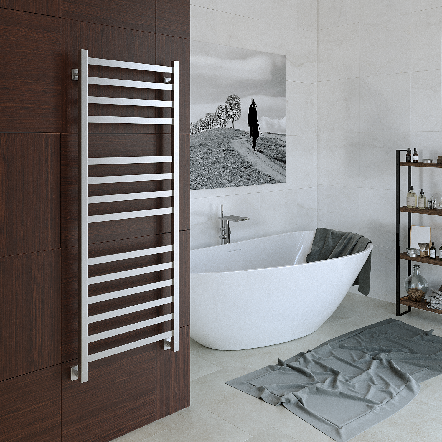 полотенцесушитель водяной stinox prestige luxe 50x140 сатин