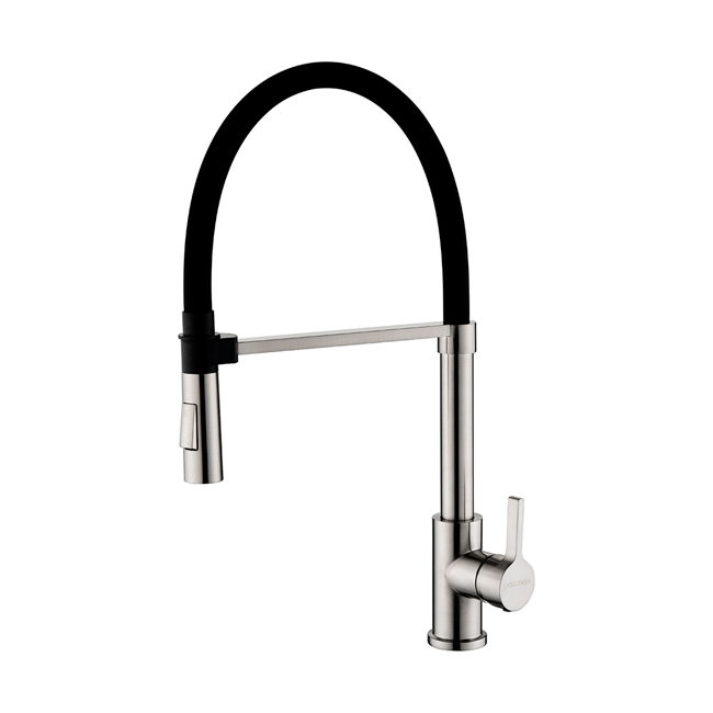 смеситель для кухни paulmark halt ha214021-ni(bs) никель
