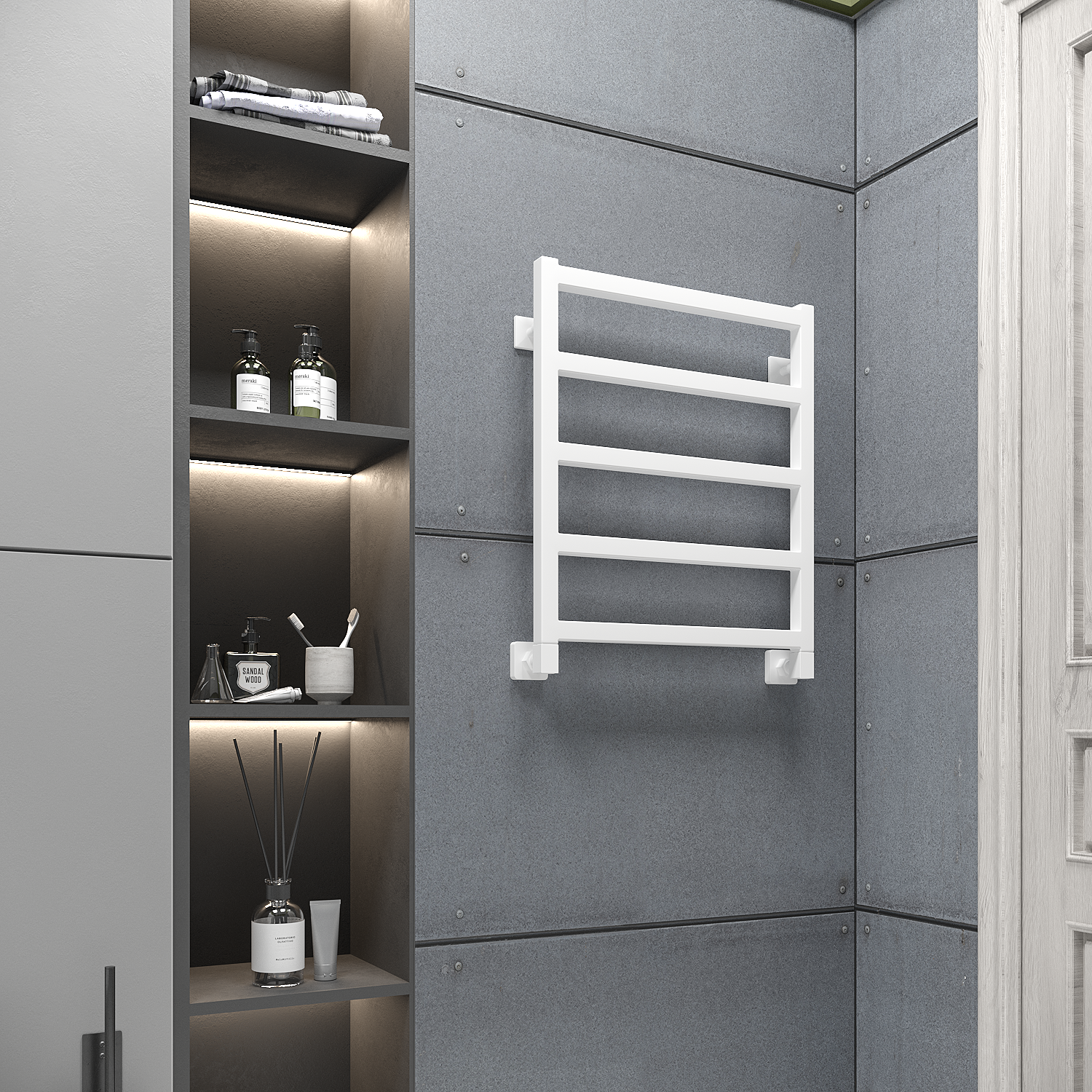 полотенцесушитель водяной stinox ancona 50x60 белый матовый