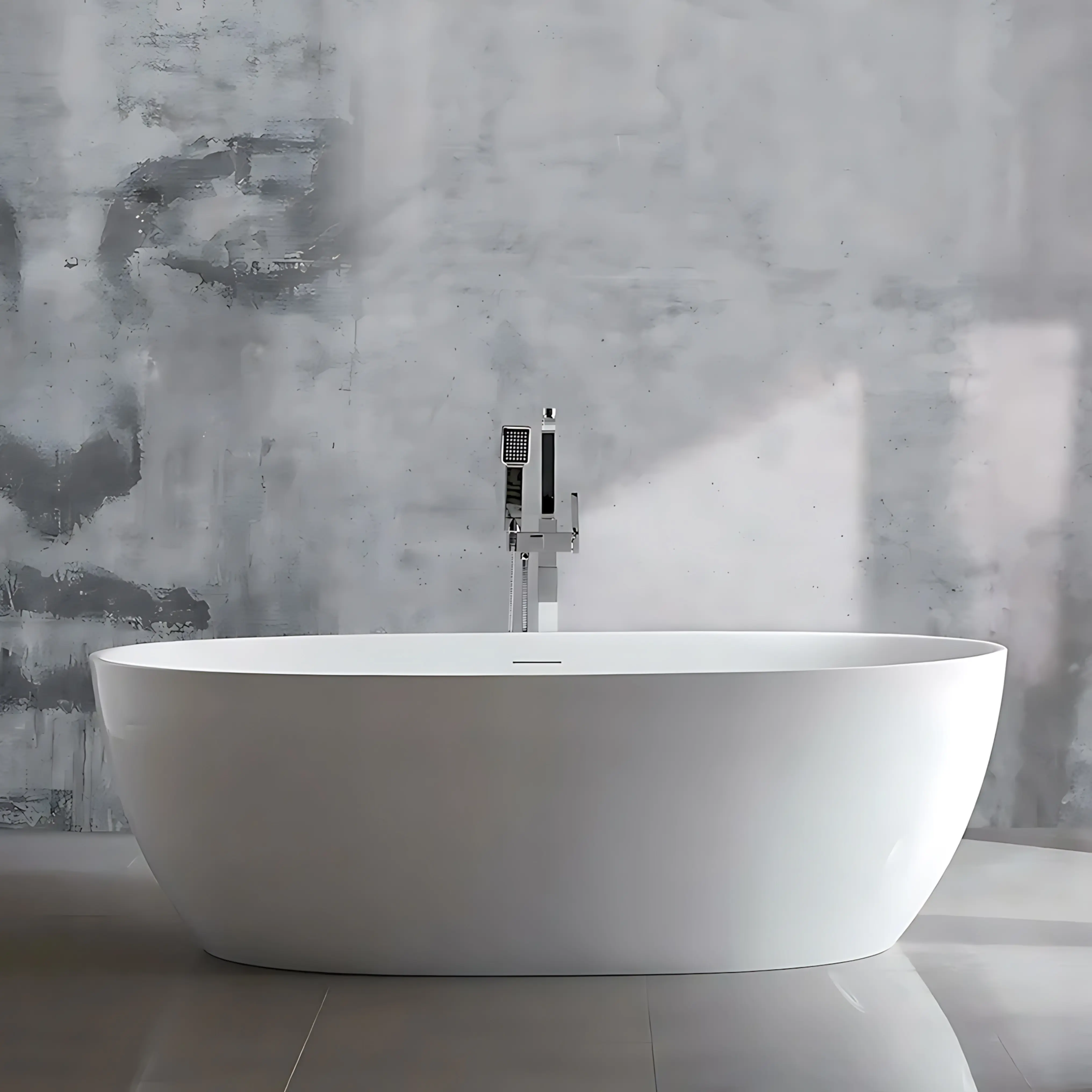ванна акриловая rea roma 170x75 белый